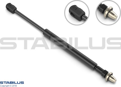 STABILUS 015621 - Газовая пружина, заднее стекло autospares.lv