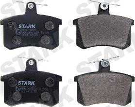 Stark SKAD-1020 - Тормозные колодки, дисковые, комплект autospares.lv