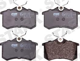Stark SKAD-1028 - Тормозные колодки, дисковые, комплект autospares.lv