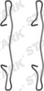 Stark SKAK-1120010 - Комплектующие для колодок дискового тормоза autospares.lv