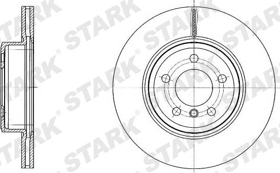 Stark SKBD-0022857 - Тормозной диск autospares.lv