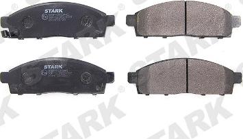 Stark SKBP-0010441 - Тормозные колодки, дисковые, комплект autospares.lv