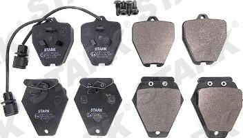 Stark SKBP-0010448 - Тормозные колодки, дисковые, комплект autospares.lv