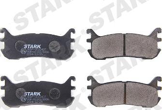 Stark SKBP-0010407 - Тормозные колодки, дисковые, комплект autospares.lv