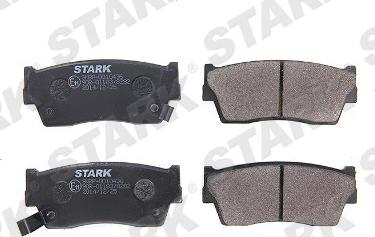 Stark SKBP-0010436 - Тормозные колодки, дисковые, комплект autospares.lv
