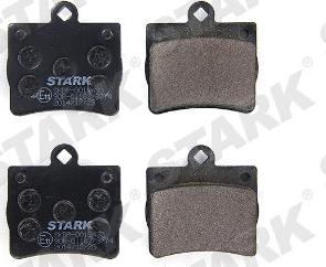 Stark SKBP-0010433 - Тормозные колодки, дисковые, комплект autospares.lv