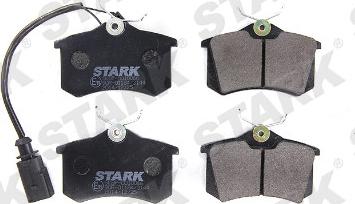 Stark SKBP-0010066 - Тормозные колодки, дисковые, комплект autospares.lv