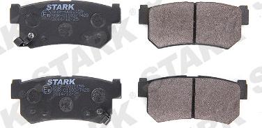Stark SKBP-0010159 - Тормозные колодки, дисковые, комплект autospares.lv
