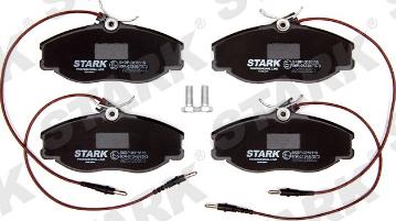 Stark SKBP-0010115 - Тормозные колодки, дисковые, комплект autospares.lv