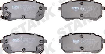 Stark SKBP-0010113 - Тормозные колодки, дисковые, комплект autospares.lv
