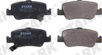 Stark SKBP-0010184 - Тормозные колодки, дисковые, комплект autospares.lv