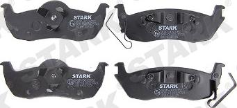 Stark SKBP-0010352 - Тормозные колодки, дисковые, комплект autospares.lv