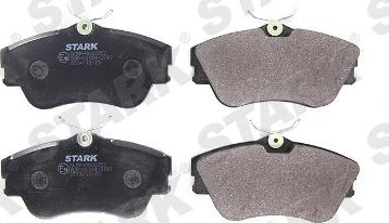 Stark SKBP-0010357 - Тормозные колодки, дисковые, комплект autospares.lv