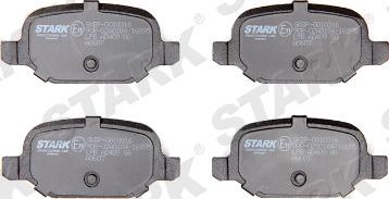 Stark SKBP-0010316 - Тормозные колодки, дисковые, комплект autospares.lv