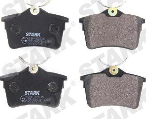 Stark SKBP-0010385 - Тормозные колодки, дисковые, комплект autospares.lv