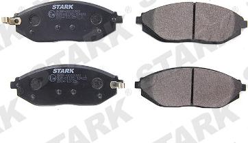 Stark SKBP-0010383 - Тормозные колодки, дисковые, комплект autospares.lv