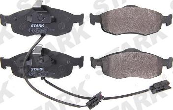 Stark SKBP-0010335 - Тормозные колодки, дисковые, комплект autospares.lv