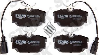 Stark SKBP-0010201 - Тормозные колодки, дисковые, комплект autospares.lv