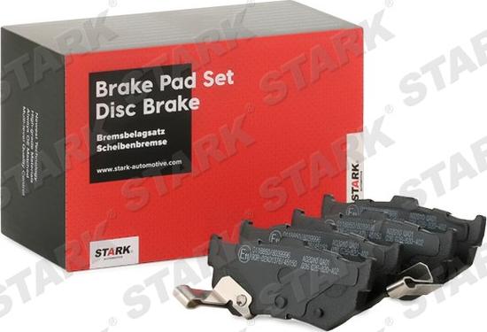 Stark SKBP-0011525 - Тормозные колодки, дисковые, комплект autospares.lv