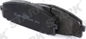 Stark SKBP-0011696 - Тормозные колодки, дисковые, комплект autospares.lv