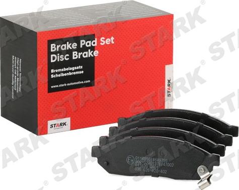 Stark SKBP-0011604 - Тормозные колодки, дисковые, комплект autospares.lv