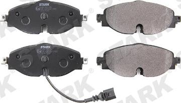 Stark SKBP-0011151 - Тормозные колодки, дисковые, комплект autospares.lv