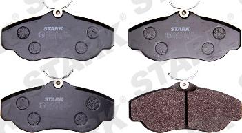 Stark SKBP-0011114 - Тормозные колодки, дисковые, комплект autospares.lv