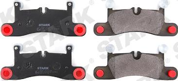 Stark SKBP-0011182 - Тормозные колодки, дисковые, комплект autospares.lv