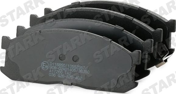 Stark SKBP-0011832 - Тормозные колодки, дисковые, комплект autospares.lv