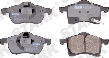 Stark SKBP-0011254 - Тормозные колодки, дисковые, комплект autospares.lv