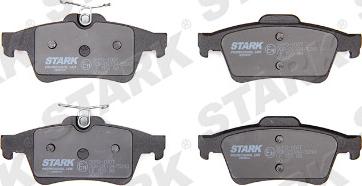 Stark SKFO-1007 - Тормозные колодки, дисковые, комплект autospares.lv