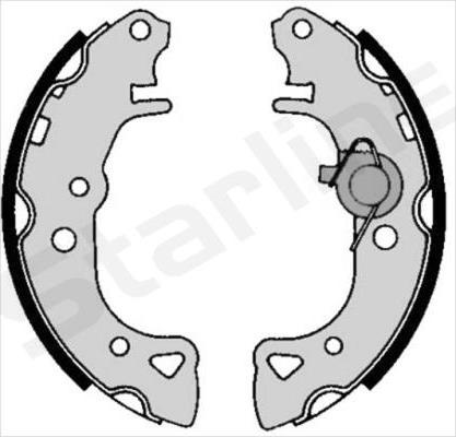 Starline BC 04940 - Комплект тормозных колодок, барабанные autospares.lv