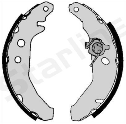 Starline BC 05740 - Комплект тормозных колодок, барабанные autospares.lv