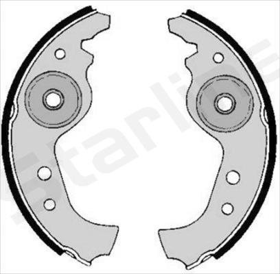 Starline BC 00890 - Комплект тормозных колодок, барабанные autospares.lv