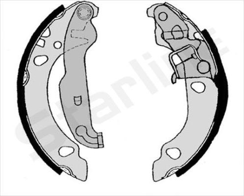 Starline BC 08190 - Комплект тормозных колодок, барабанные autospares.lv