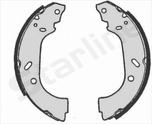 Starline BC 07150 - Комплект тормозных колодок, барабанные autospares.lv