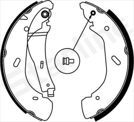 Starline BC 07790 - Комплект тормозных колодок, барабанные autospares.lv