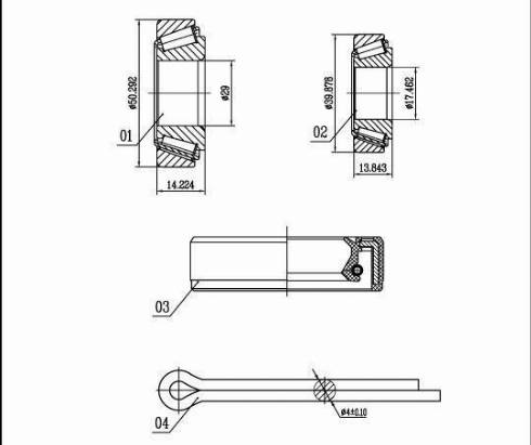 Starline LO 03519 - Подшипник ступицы колеса, комплект autospares.lv