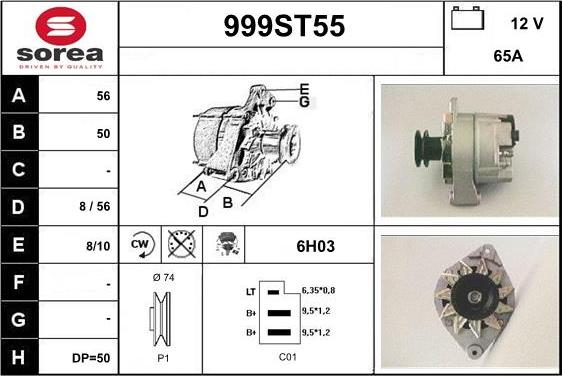 STARTCAR 999ST55 - Генератор autospares.lv