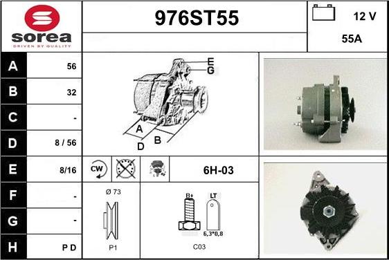 STARTCAR 976ST55 - Генератор autospares.lv