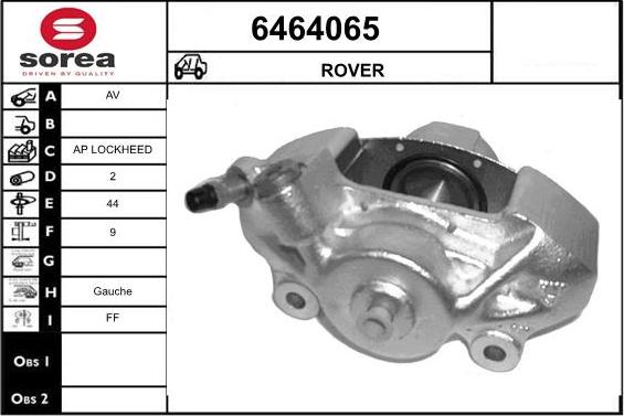 STARTCAR 6464065 - Тормозной суппорт autospares.lv