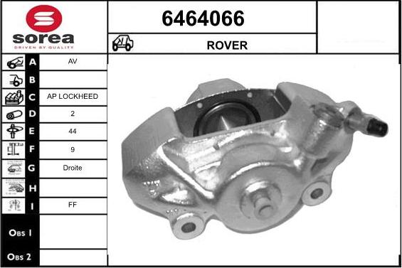 STARTCAR 6464066 - Тормозной суппорт autospares.lv