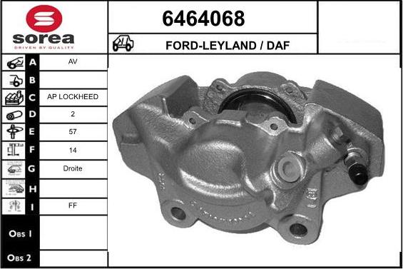 STARTCAR 6464068 - Тормозной суппорт autospares.lv