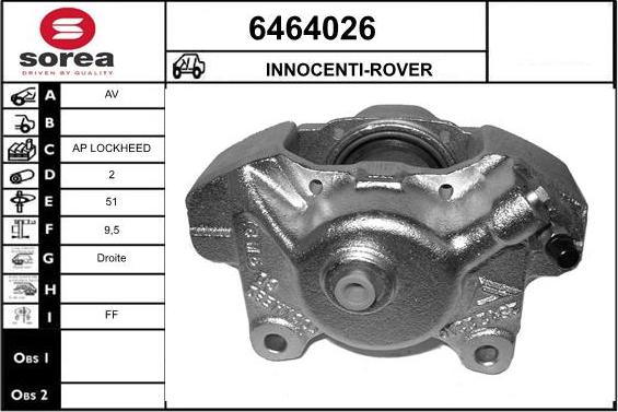 STARTCAR 6464026 - Тормозной суппорт autospares.lv