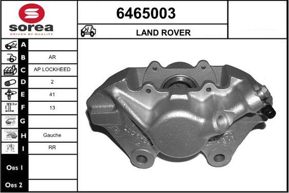 STARTCAR 6465003 - Тормозной суппорт autospares.lv