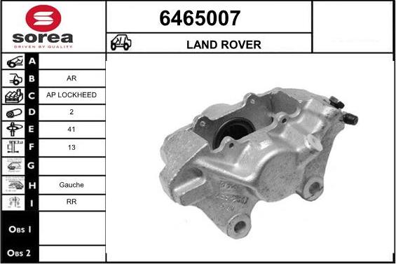 STARTCAR 6465007 - Тормозной суппорт autospares.lv