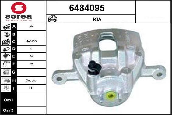 STARTCAR 6484095 - Тормозной суппорт autospares.lv