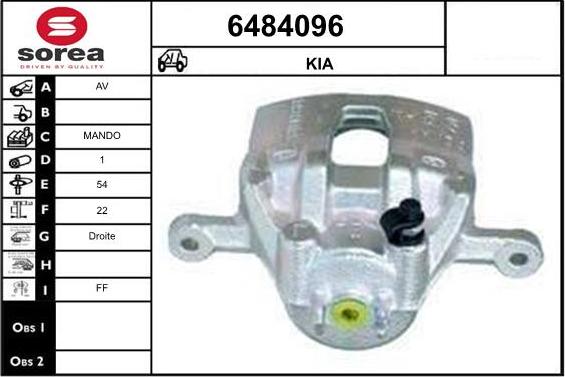 STARTCAR 6484096 - Тормозной суппорт autospares.lv