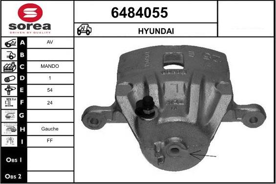 STARTCAR 6484055 - Тормозной суппорт autospares.lv