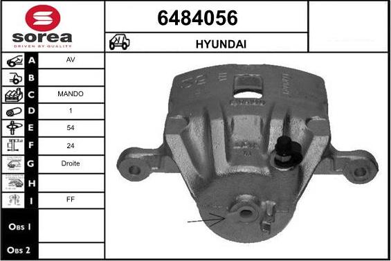 STARTCAR 6484056 - Тормозной суппорт autospares.lv